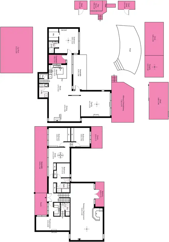 Floorplan of Homely house listing, 23 Sandow Crescent, Coromandel Valley SA 5051