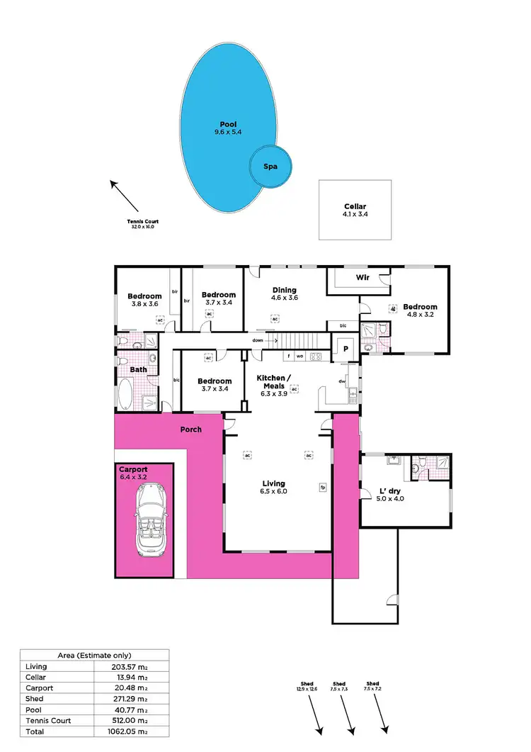 Floorplan of Homely house listing, 241 Carey Gully Road, Mount George SA 5155