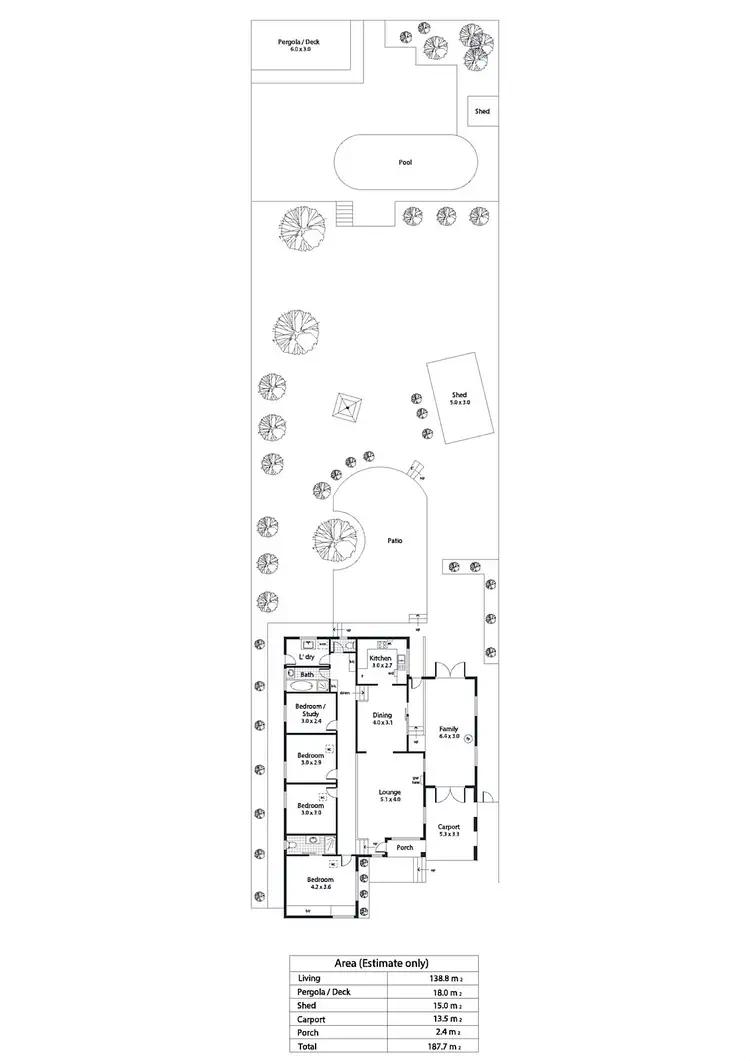 Floorplan of Homely house listing, 6 Fowler Street, Seaview Downs SA 5049