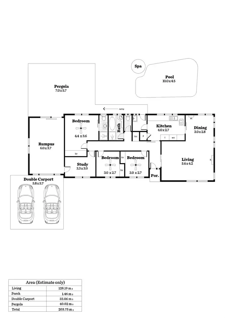 Floorplan of Homely house listing, 1 Penong Street, Seaview Downs SA 5049