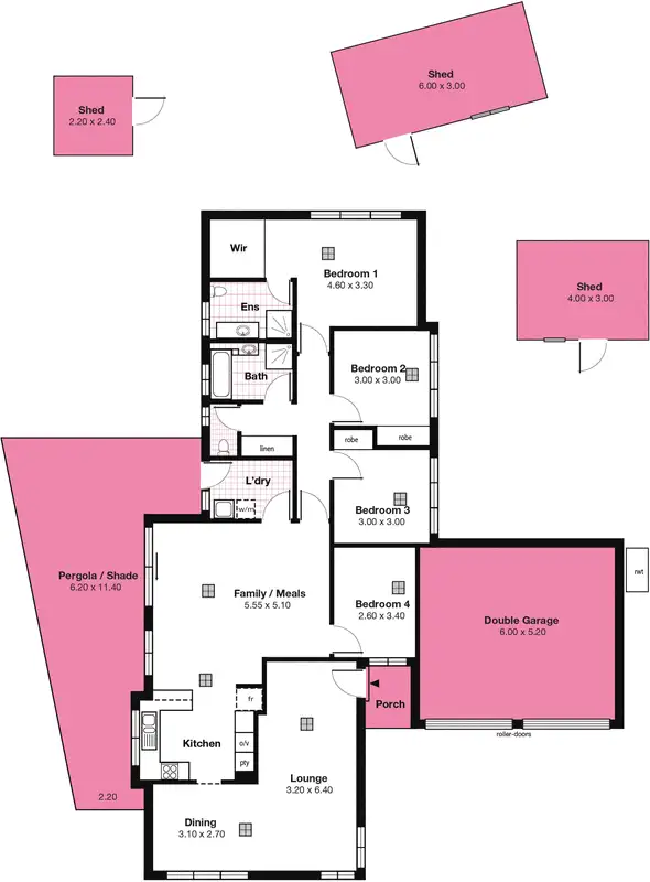 Floorplan of Homely house listing, 14 Barnes Crescent, Woodcroft SA 5162