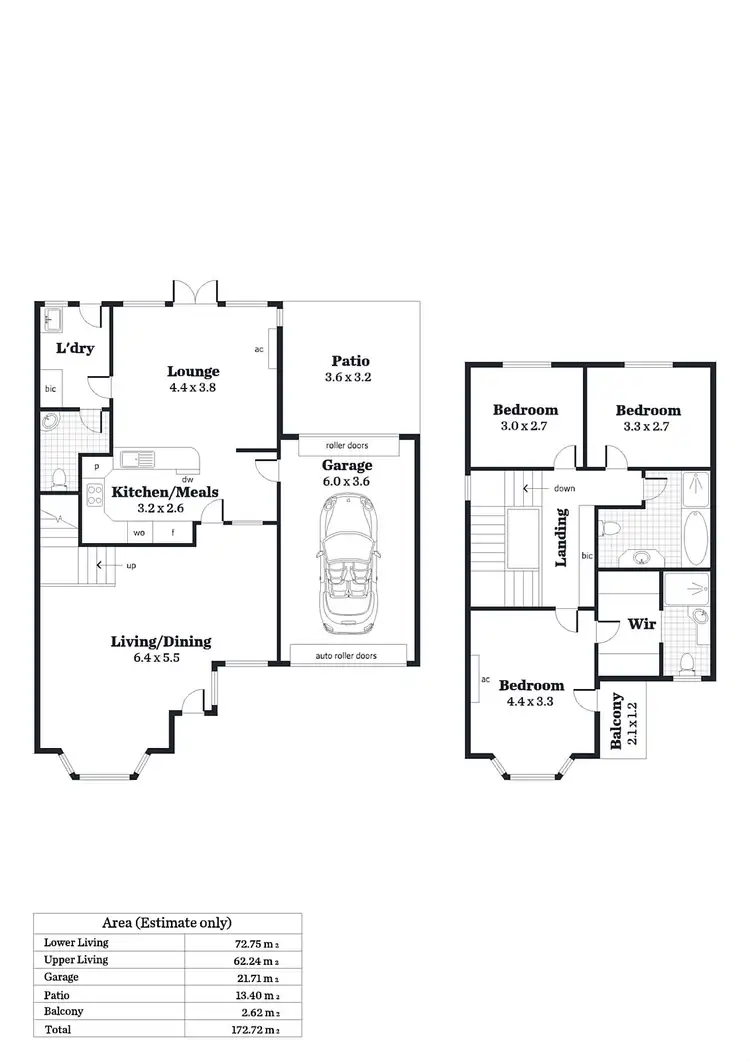 Floorplan of Homely townhouse listing, 3/32 High Street, Burnside SA 5066