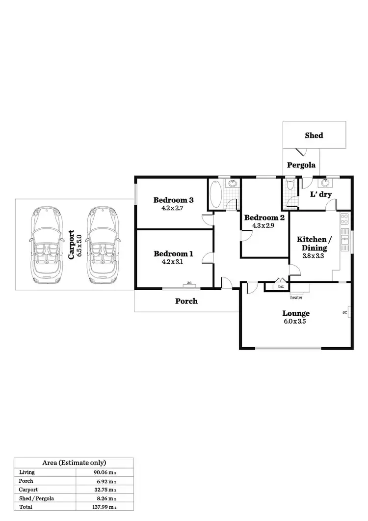 Floorplan of Homely house listing, 17 Edwards  Avenue, Park Holme SA 5043