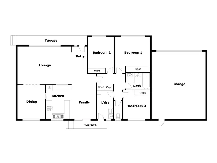 Floorplan of Homely house listing, 36 Diamantina Crescent, Kaleen ACT 2617