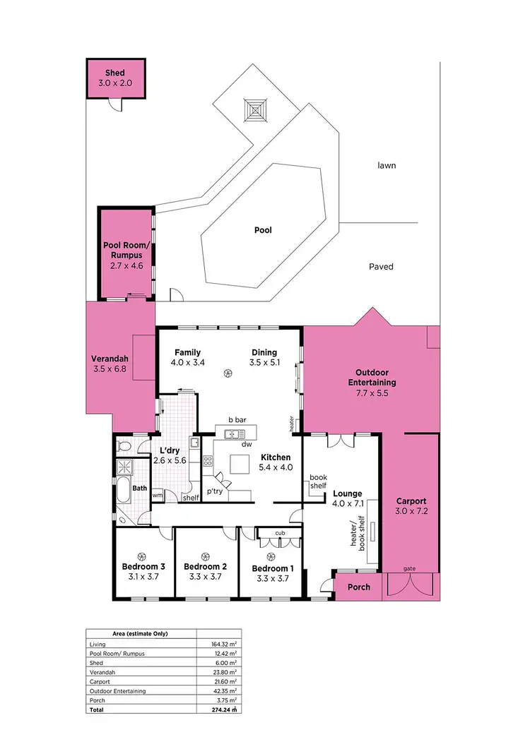 Floorplan of Homely house listing, 24 Nicolle Avenue, Hawthorndene SA 5051