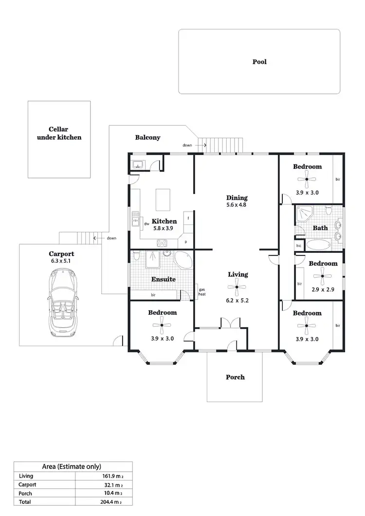 Floorplan of Homely house listing, 19 Albert Street, Seacliff Park SA 5049