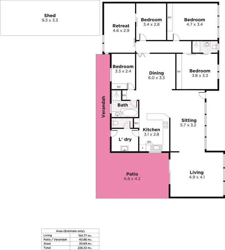 Floorplan of Homely house listing, 18 Cedar Avenue, Campbelltown SA 5074