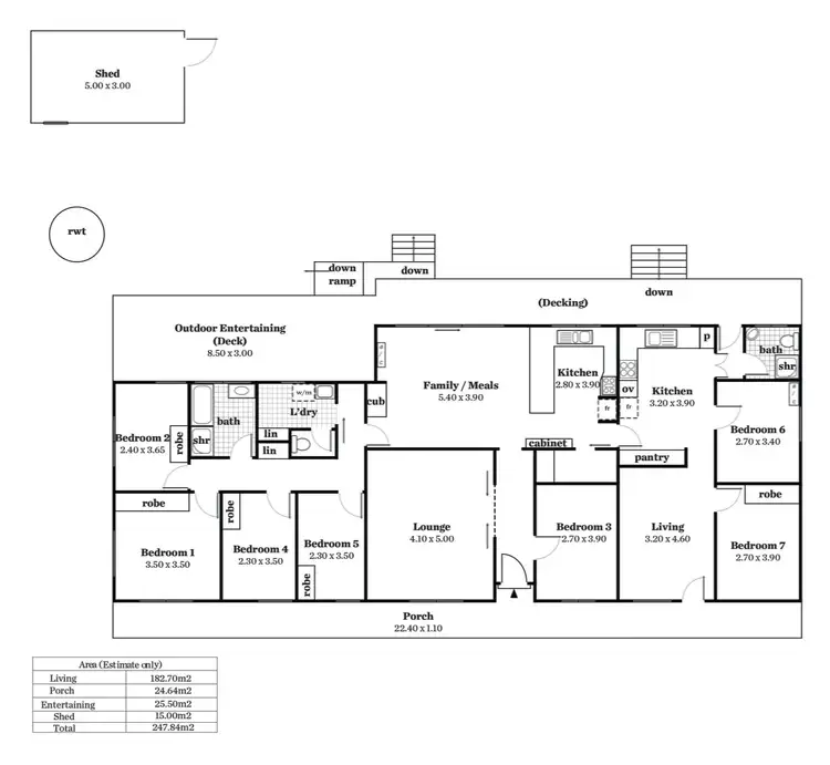 Floorplan of Homely house listing, 100A Oakridge Road, Aberfoyle Park SA 5159