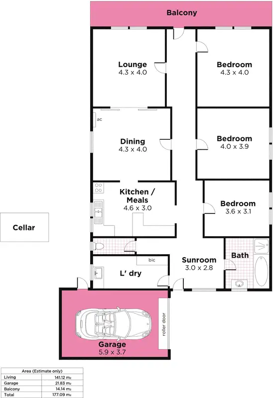 Floorplan of Homely house listing, 15 Parker Street, Mile End SA 5031