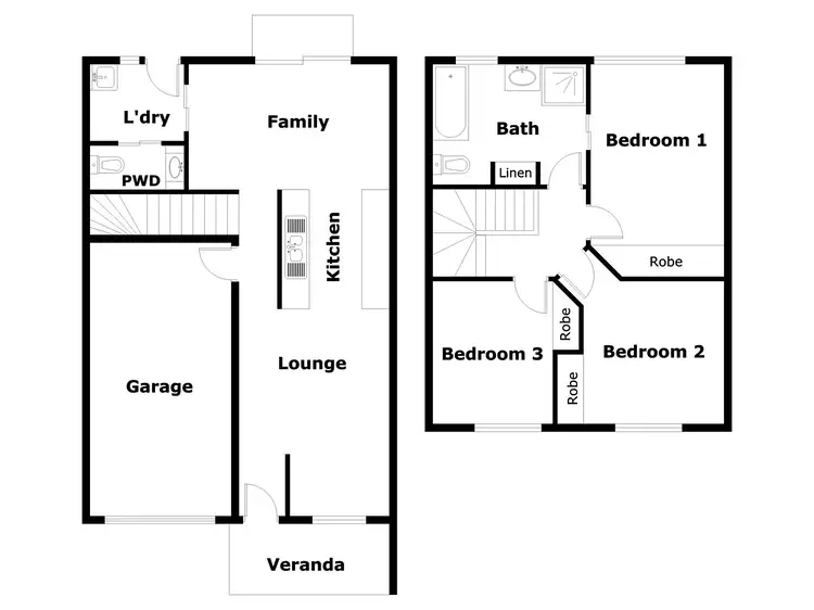 Floorplan of Homely townhouse listing, 2/25-27 Jandamarra Street, Ngunnawal ACT 2913