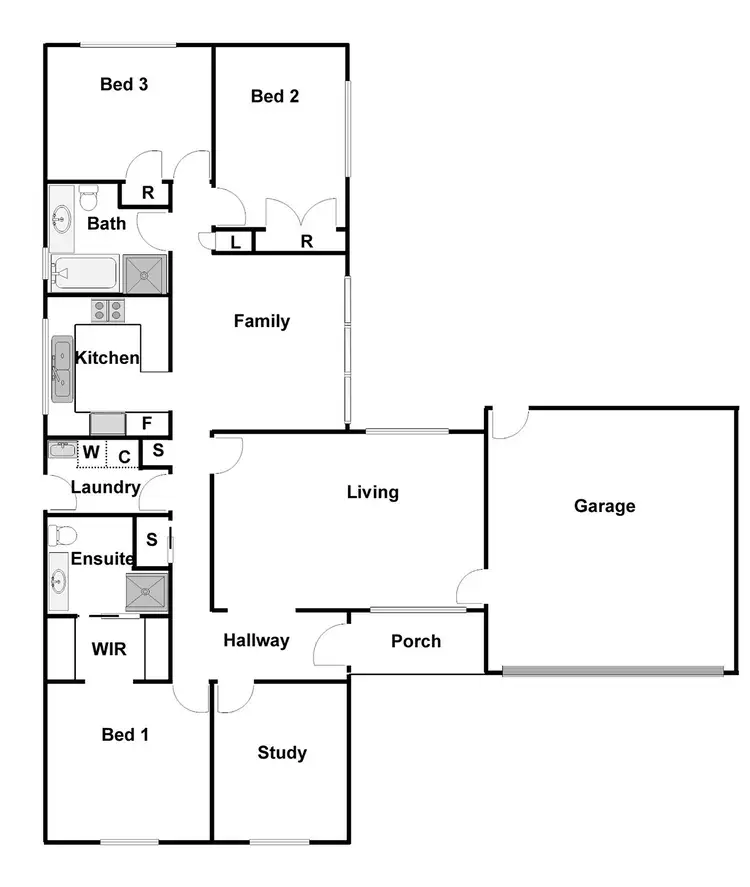 Floorplan of Homely house listing, 20 Perry Drive, Chapman ACT 2611