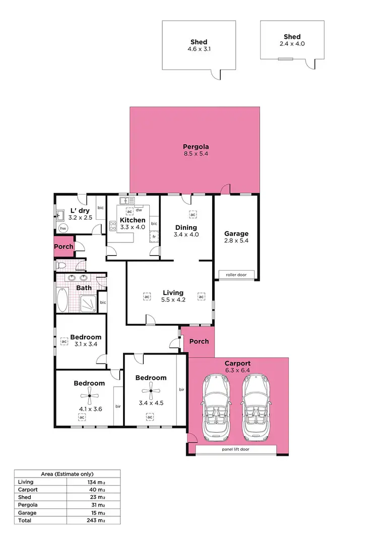 Floorplan of Homely house listing, 31 Birdwood Street, Netherby SA 5062