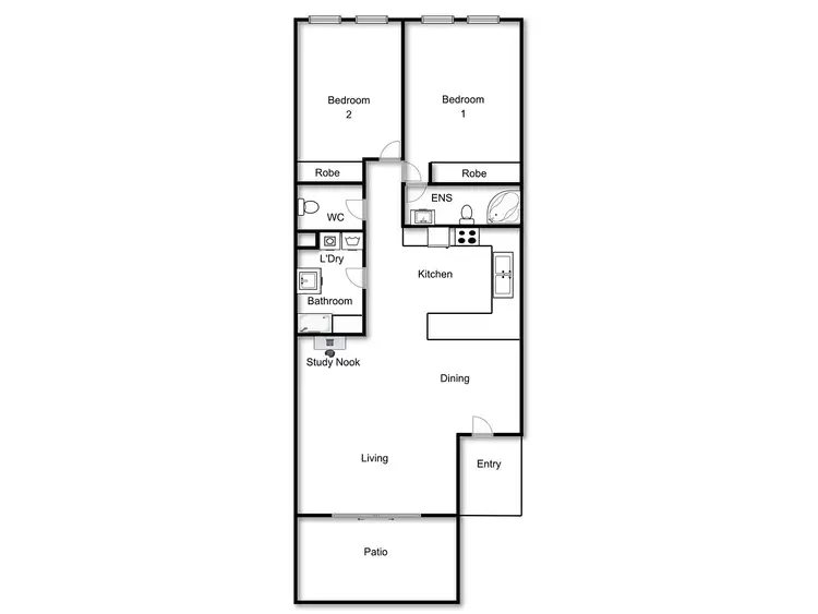 Floorplan of Homely apartment listing, 141/81 Kennedy Street, Kingston ACT 2604