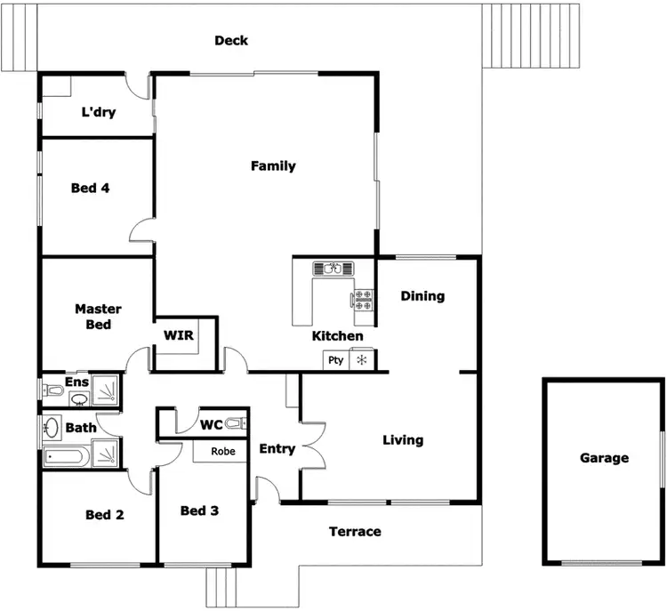 Floorplan of Homely house listing, 43 Lee-Steere Crescent, Kambah ACT 2902