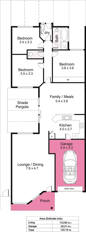Floorplan of Homely house listing, 19A Gamay Drive, Old Reynella SA 5161
