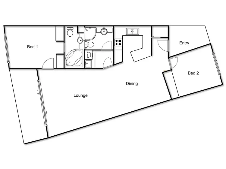 Floorplan of Homely apartment listing, 59/34 Leahy Close, Narrabundah ACT 2604