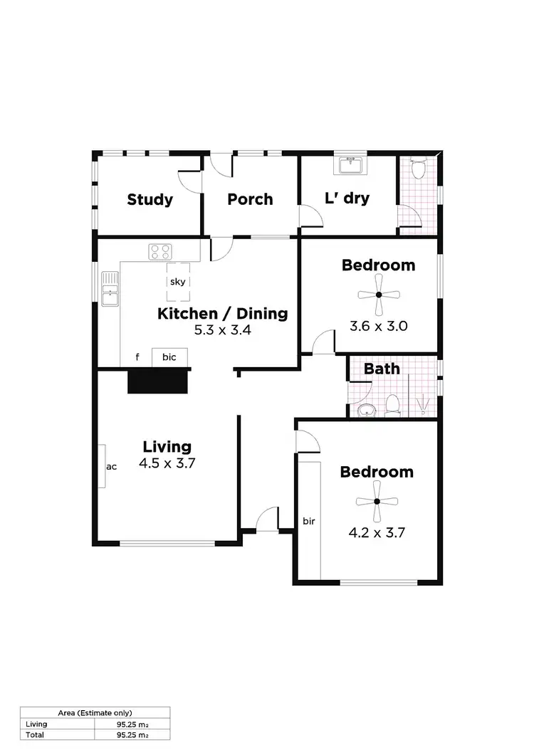 Floorplan of Homely unit listing, 1/1 Flora Terrace, Magill SA 5072