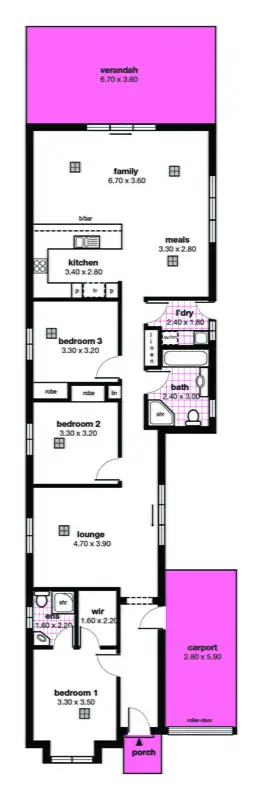 Floorplan of Homely house listing, 114a Crozier Avenue, Newton SA 5074