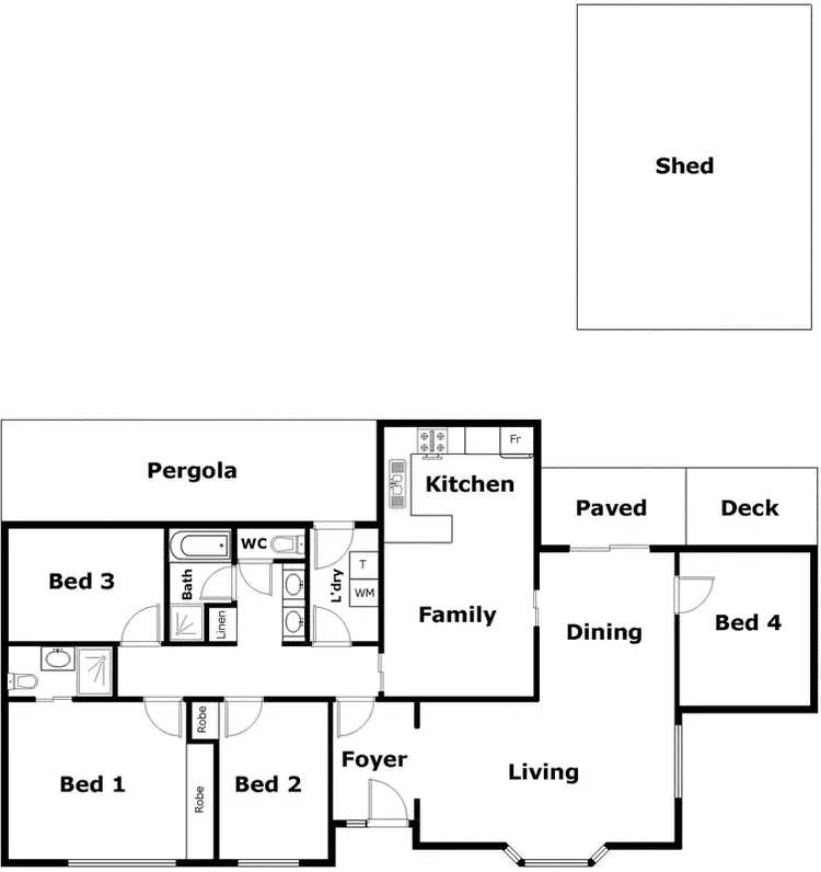 Floorplan of Homely house listing, 22 Deamer Crescent, Richardson ACT 2905