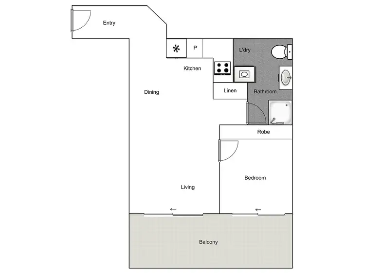 Floorplan of Homely apartment listing, 41/28 Mort Street, Braddon ACT 2612
