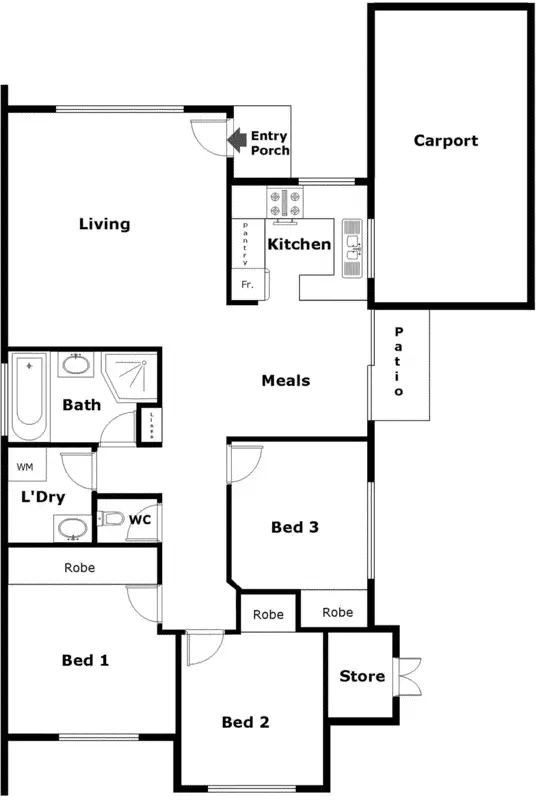 Floorplan of Homely unit listing, 2/28 Templestowe Avenue, Conder ACT 2906