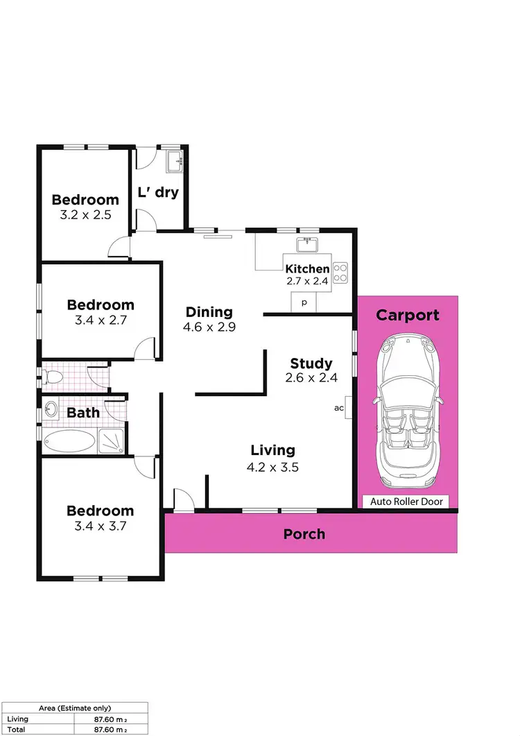 Floorplan of Homely house listing, 4 Middlebrook Court, Woodcroft SA 5162