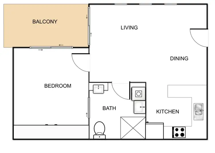 Floorplan of Homely unit listing, 15/64 Hardwick Crescent, Holt ACT 2615