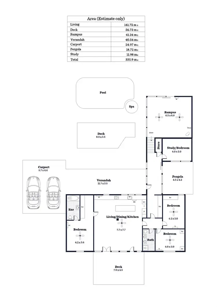 Floorplan of Homely house listing, 112 Turners  Avenue, Hawthorndene SA 5051