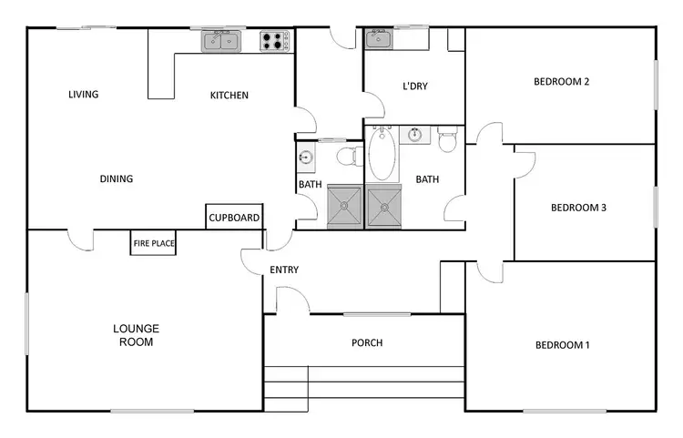 Floorplan of Homely house listing, 2 Arinya Street, Narrabundah ACT 2604