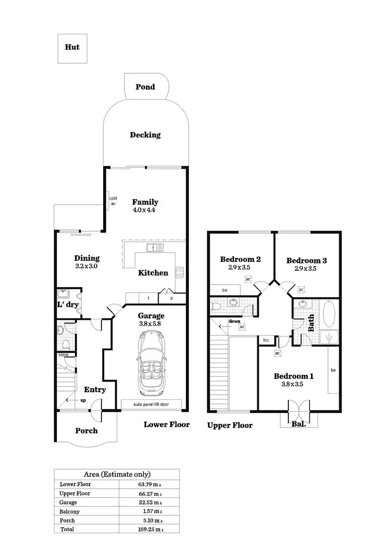 Floorplan of Homely townhouse listing, 9 Doughty Street, Brompton SA 5007