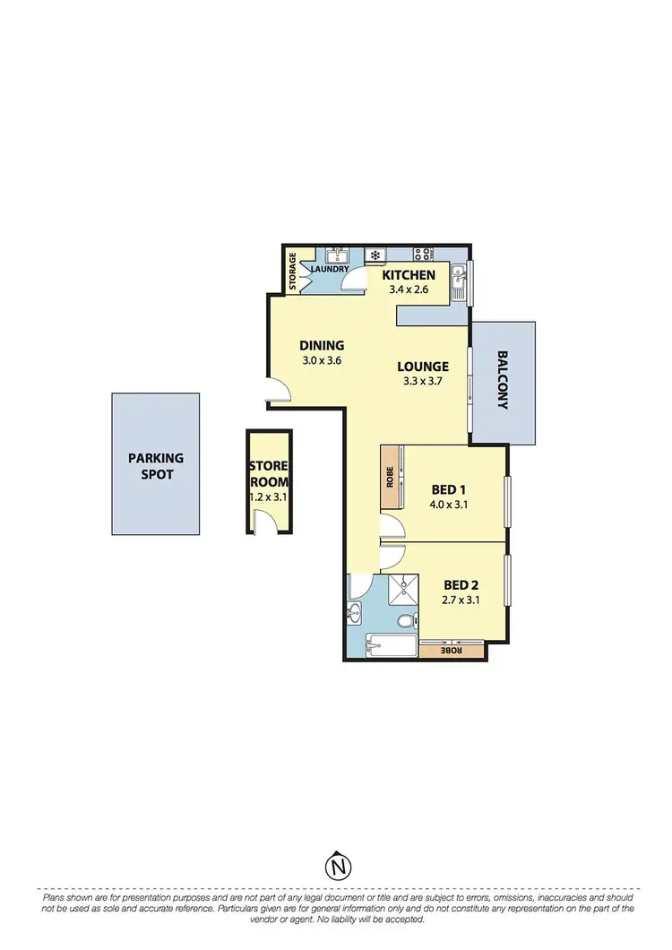 Floorplan of Homely apartment listing, 36/7-9 Regent Street, Wollongong NSW 2500