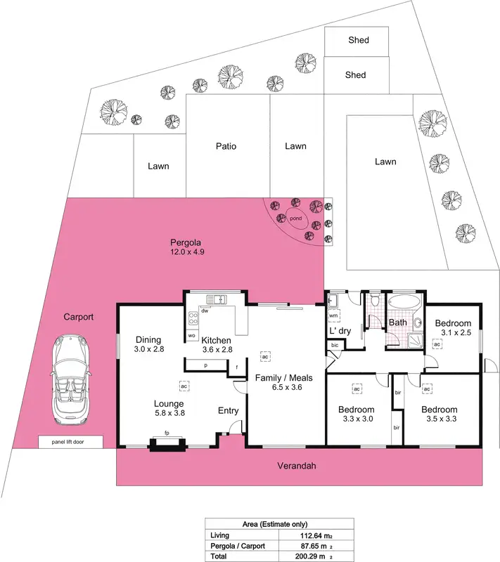 Floorplan of Homely house listing, 2 Woodcock Court, St Agnes SA 5097