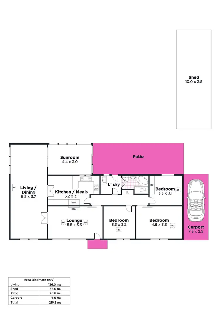 Floorplan of Homely house listing, 12 Mattson Avenue, Warradale SA 5046