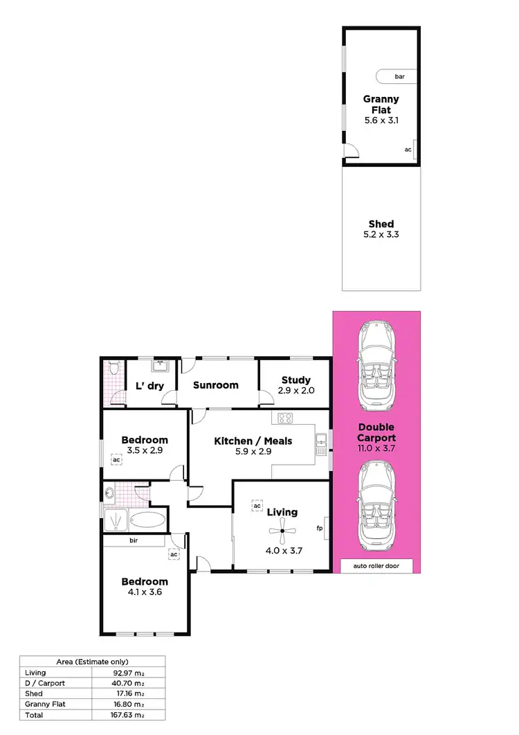 Floorplan of Homely house listing, 29 McGregor Terrace, Rosewater SA 5013