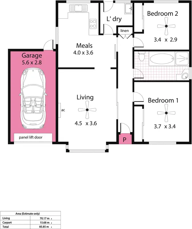 Floorplan of Homely unit listing, 5/5 Arnold Street, Kingswood SA 5062