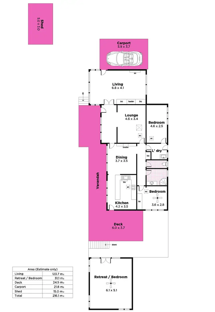Floorplan of Homely house listing, 5 Sturt Avenue, Hawthorndene SA 5051