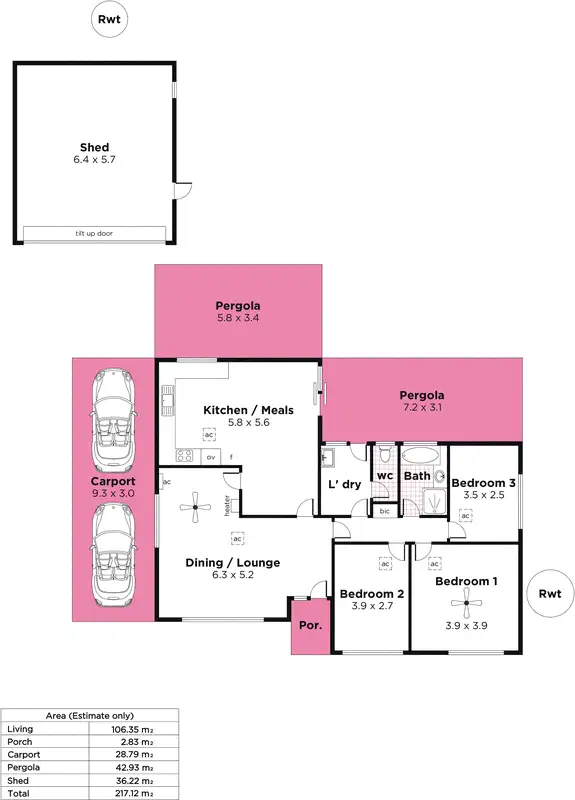 Floorplan of Homely house listing, 4 Brack Court, Trott Park SA 5158