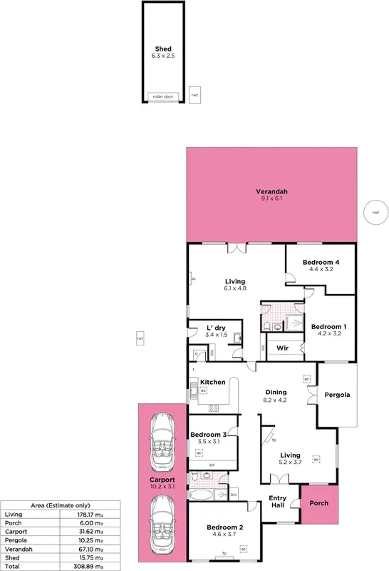 Floorplan of Homely house listing, 12 Stafford Grove, Heathpool SA 5068