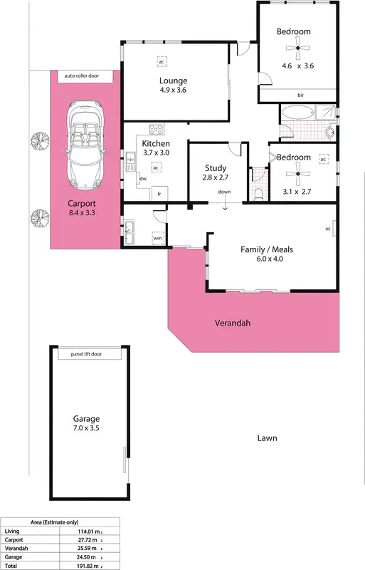 Floorplan of Homely house listing, 14 Albert Avenue, Tranmere SA 5073