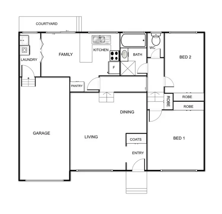Floorplan of Homely townhouse listing, 18/31 Moyes Crescent, Holt ACT 2615