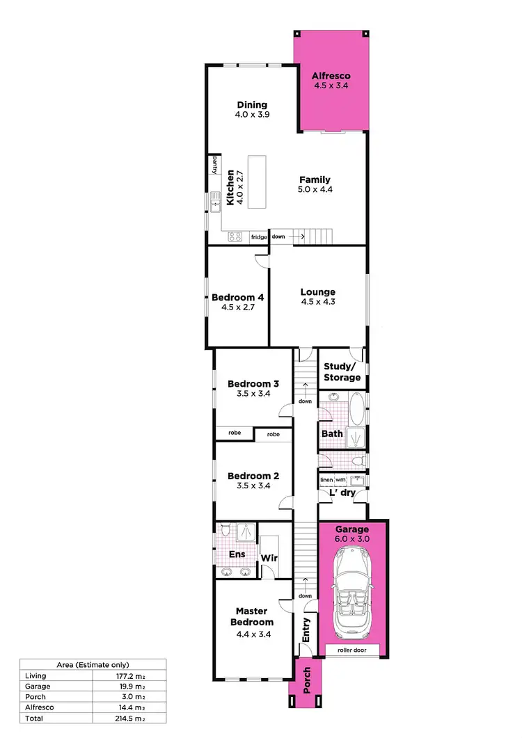 Floorplan of Homely house listing, 21A Flinders Drive, Valley View SA 5093