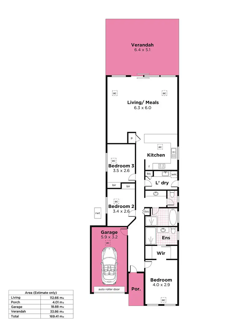 Floorplan of Homely house listing, 6a Dunbarton Street, Windsor Gardens SA 5087