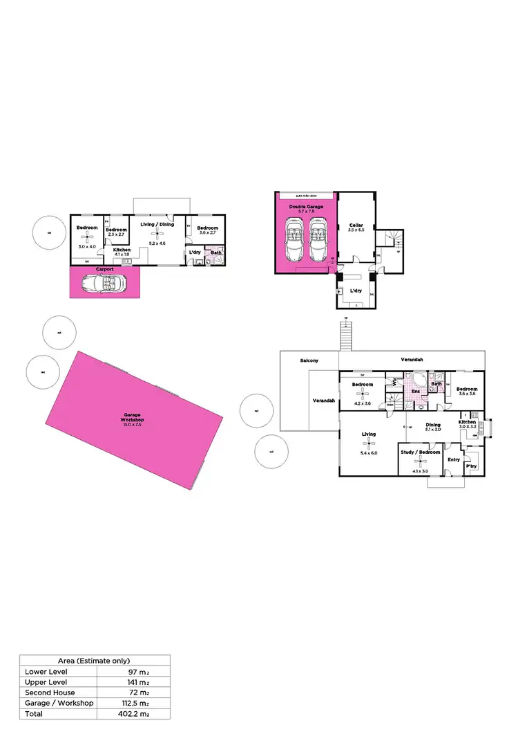 Floorplan of Homely house listing, 121 Leslie Road, Lenswood SA 5240
