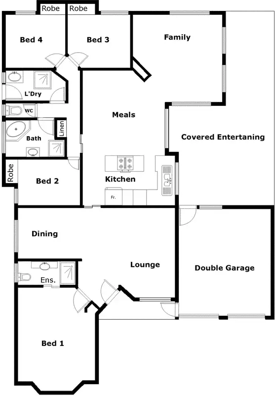 Floorplan of Homely house listing, 10 Benstead Place, Gordon ACT 2906