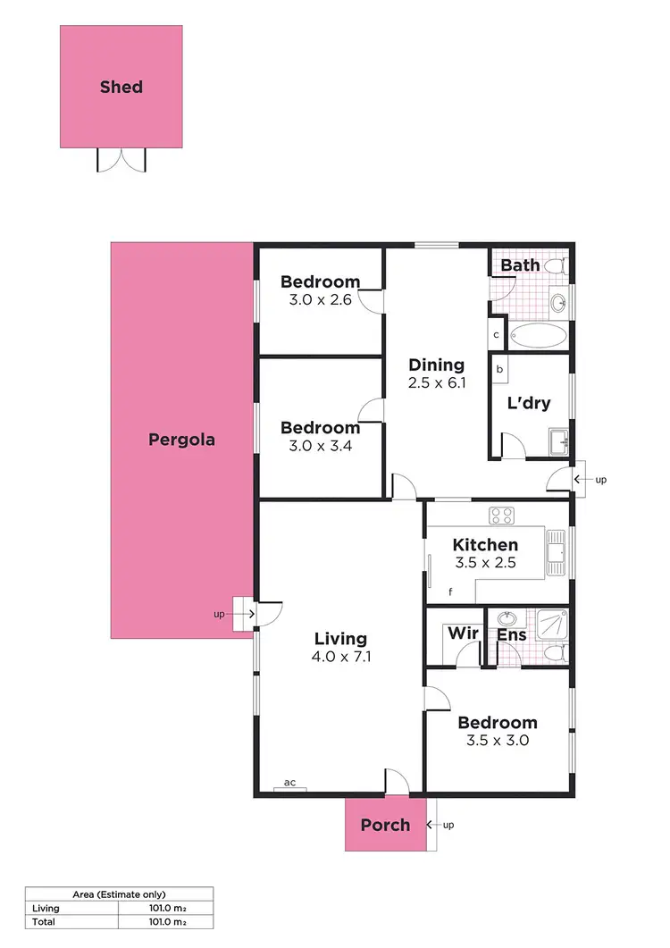 Floorplan of Homely house listing, 42 Chowilla Court, Craigmore SA 5114