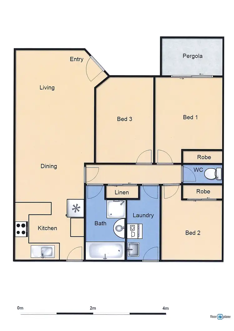 Floorplan of Homely unit listing, 7/24 Beazley Street, Calwell ACT 2905