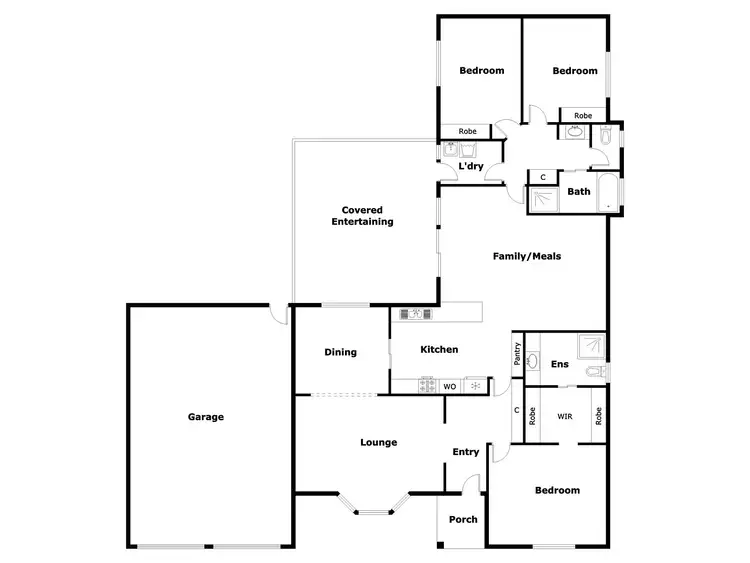 Floorplan of Homely house listing, 19 Tunney  Crescent, Florey ACT 2615