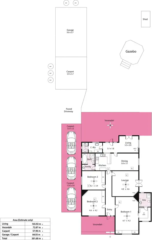 Floorplan of Homely house listing, 13 Avenue Road, Highgate SA 5063