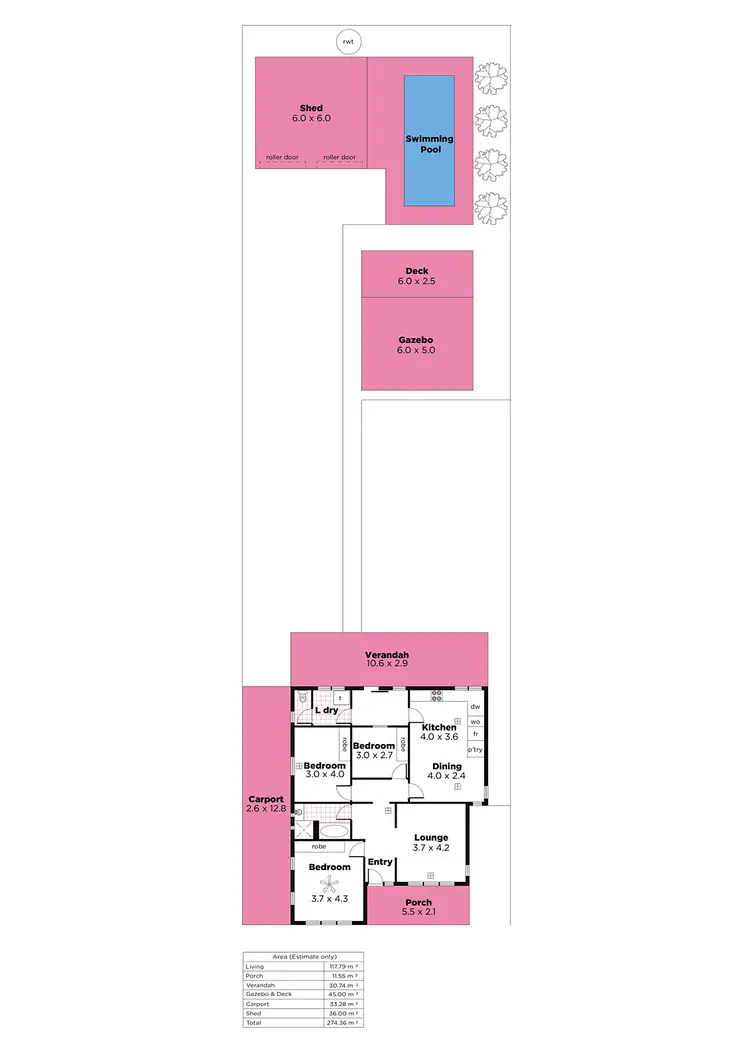 Floorplan of Homely house listing, 5 Gordon Terrace, Rosslyn Park SA 5072