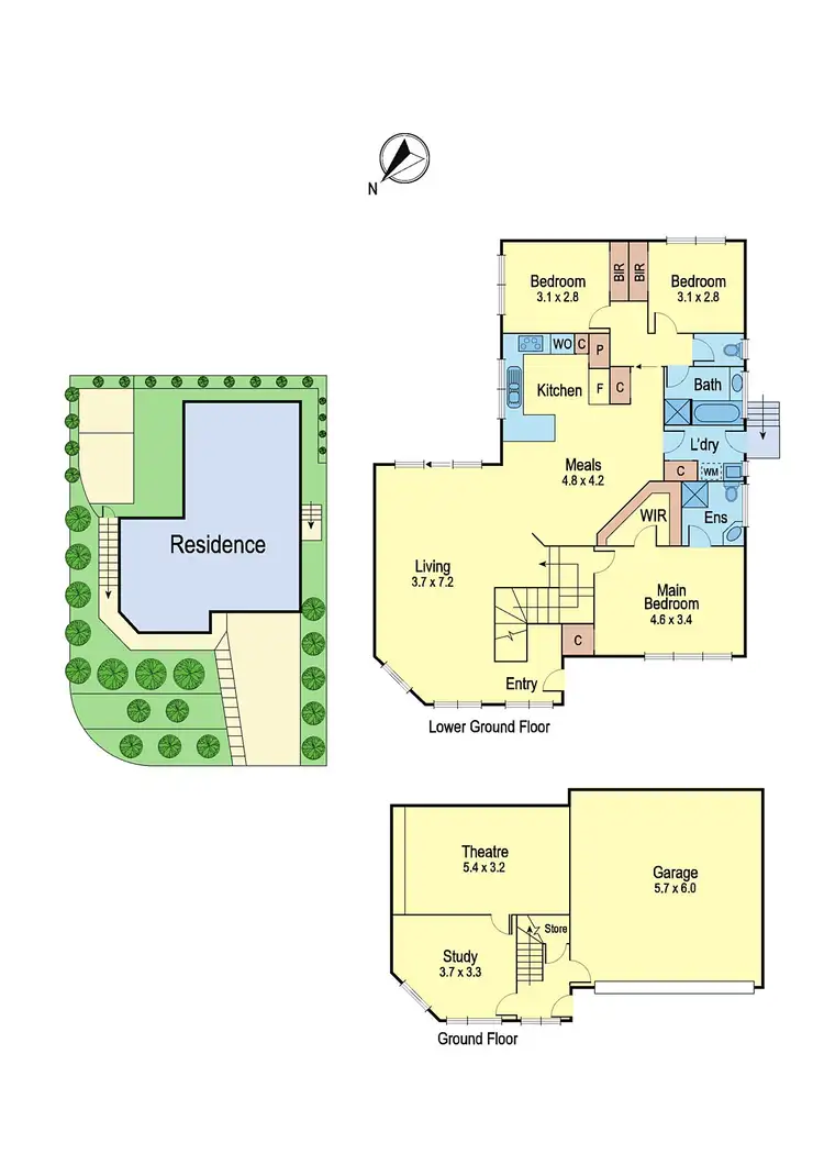 Floorplan of Homely house listing, 52 Brentwick Drive, Greensborough VIC 3088
